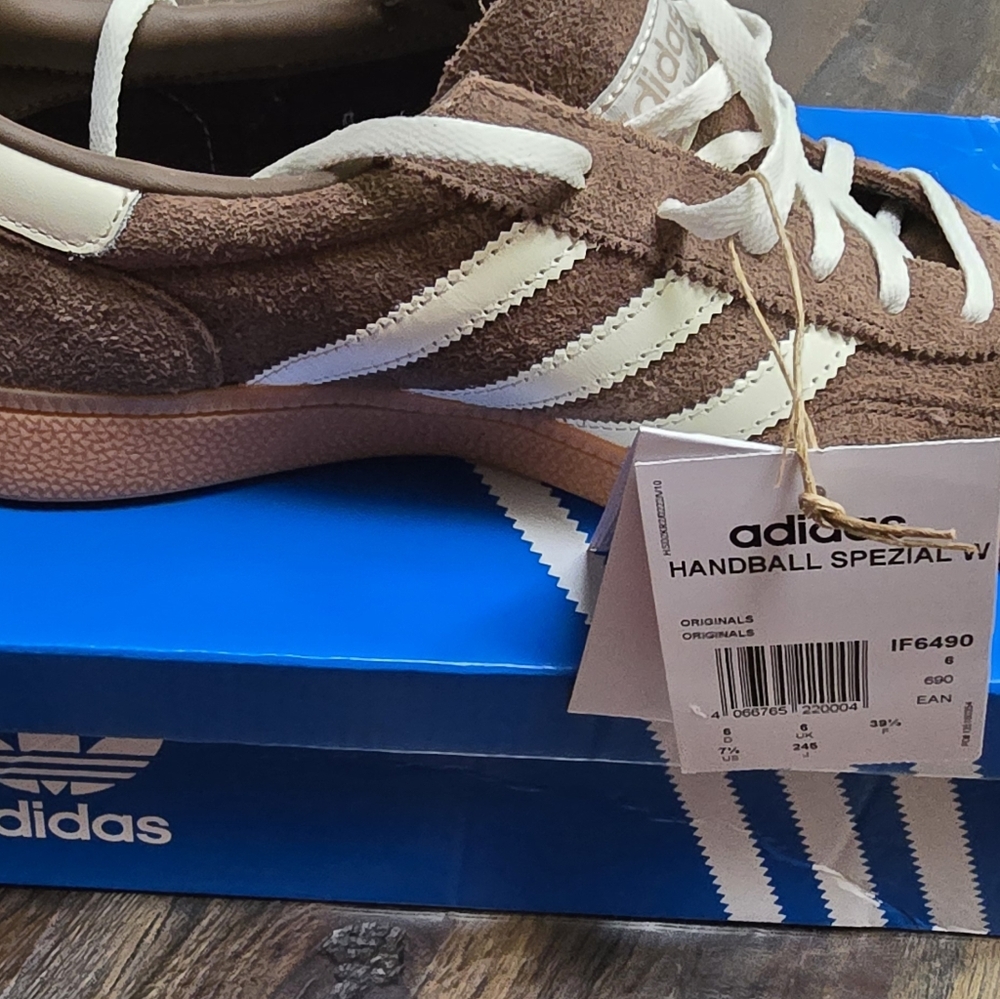 adidas Brown and White Women's Sneakers